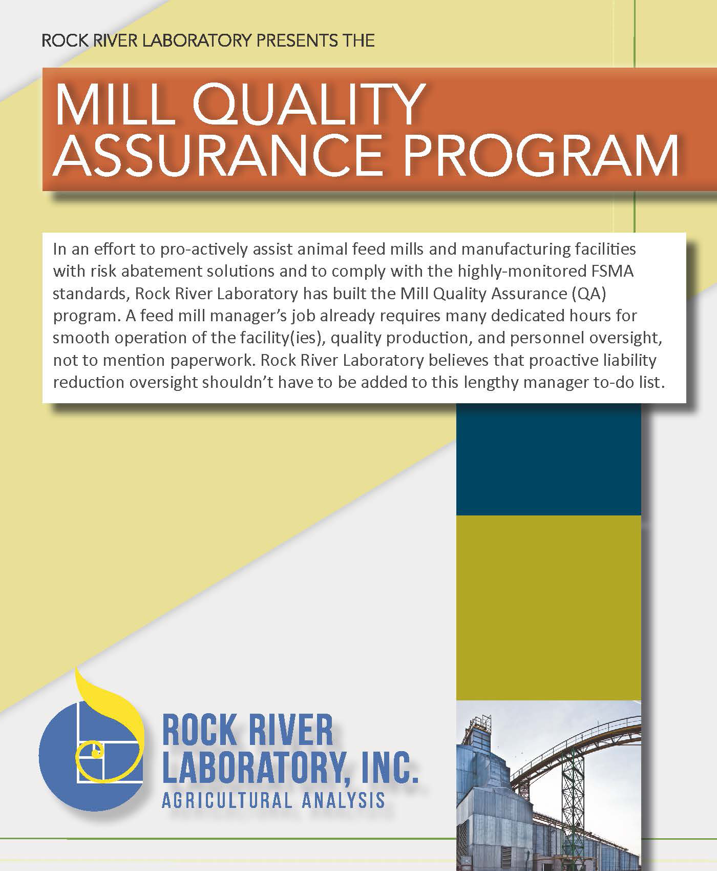 Rock River Laboratory Mill QA Program Detailer