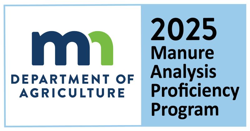 Minnesota Department of Agriculture 2024 Manure Analysis Proficiency Program logo